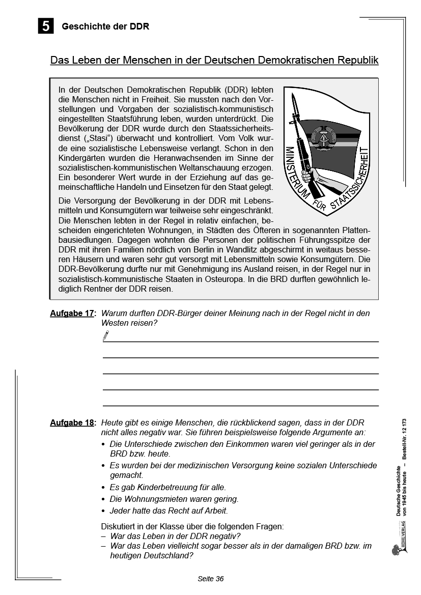 Deutsche Geschichte von 1945 bis heute