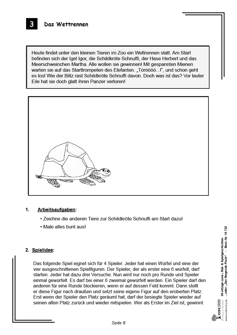 30 lustige Lese- & Malgeschichten II