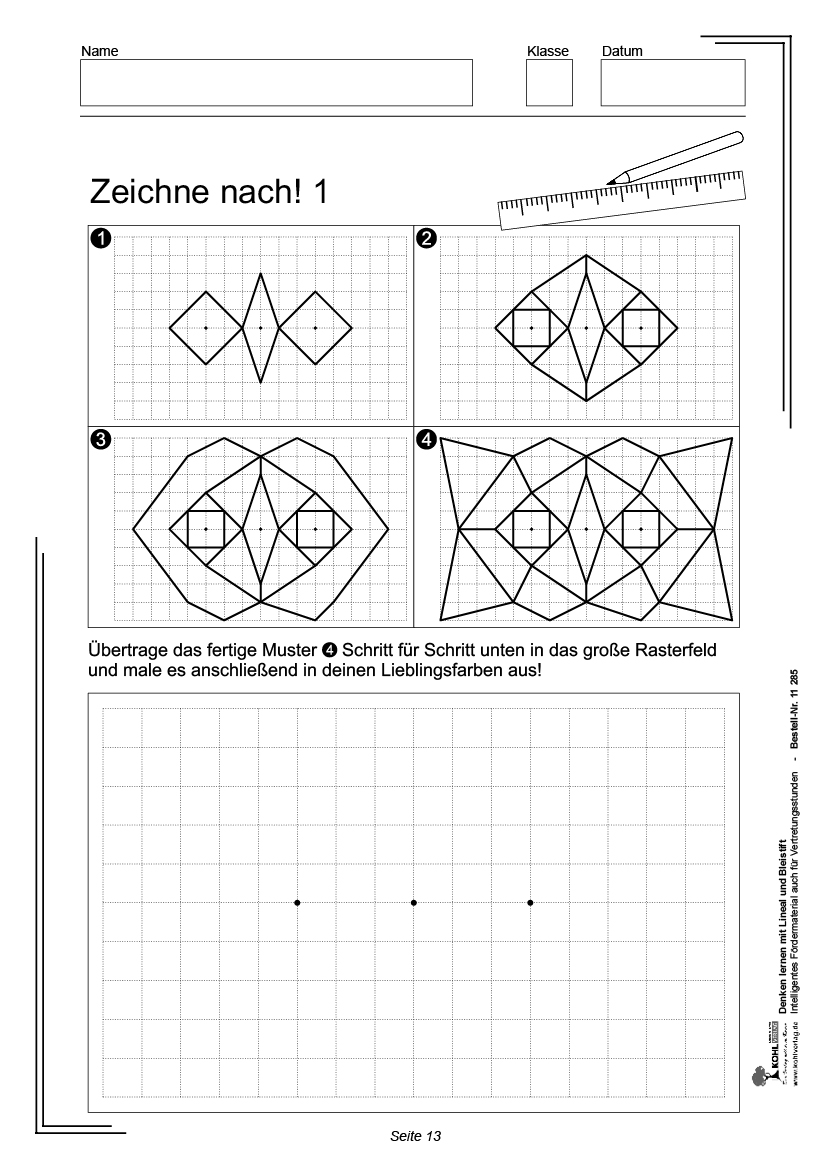 Denken lernen mit Lineal und Bleistift