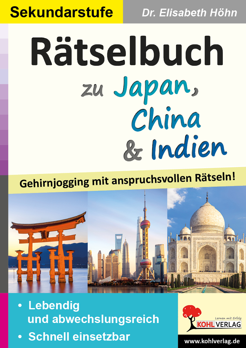 Rätselbuch zu Japan, China & Indien