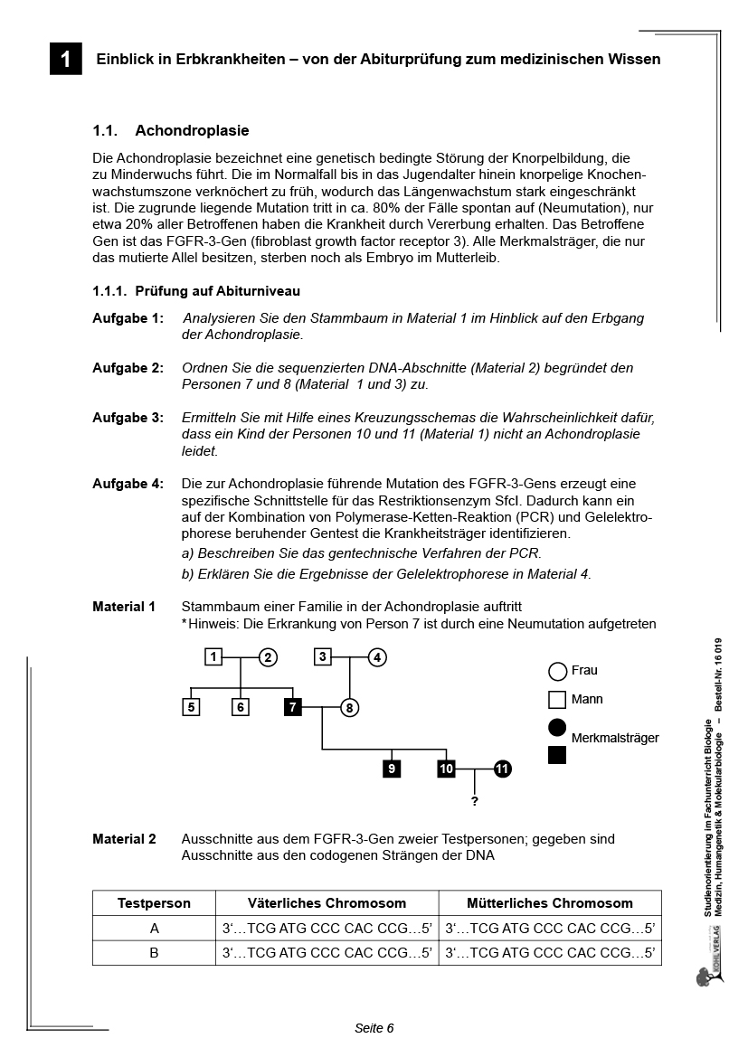 Studienorientierung Biologie - Band 1: Medizin, Humangenetik & Molekularbiologie