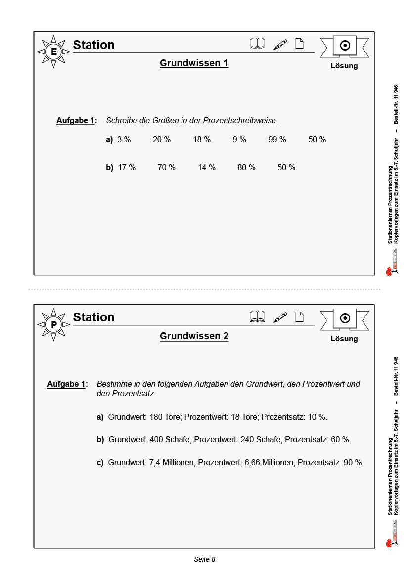 Stationenlernen Prozentrechnung