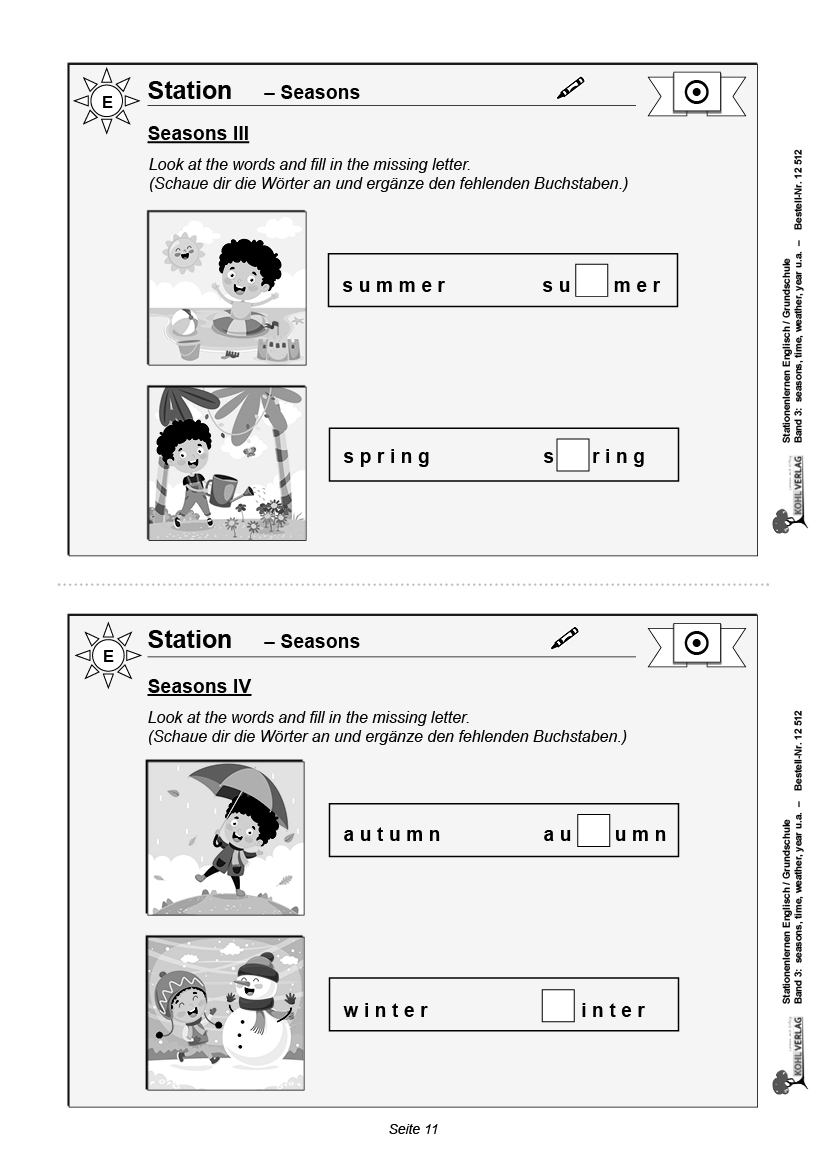 Stationenlernen Englisch III