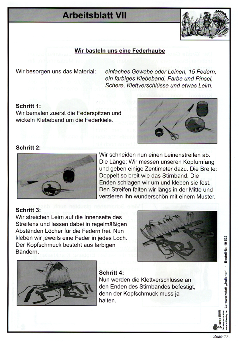 Lernwerkstatt Die Indianer Lernwerkstatt Die Indianer