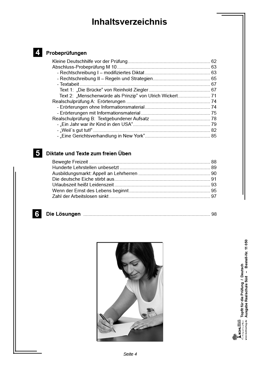 Erörterung 10 Klasse Realschule Musterlösung Pdf Topfit für die Prüfung / Deutsch (Realschule) - Abschluss 10. Klasse