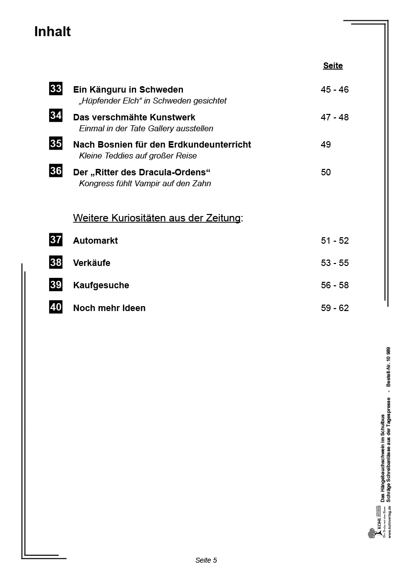 Das Hängebauchschwein im Schulbus