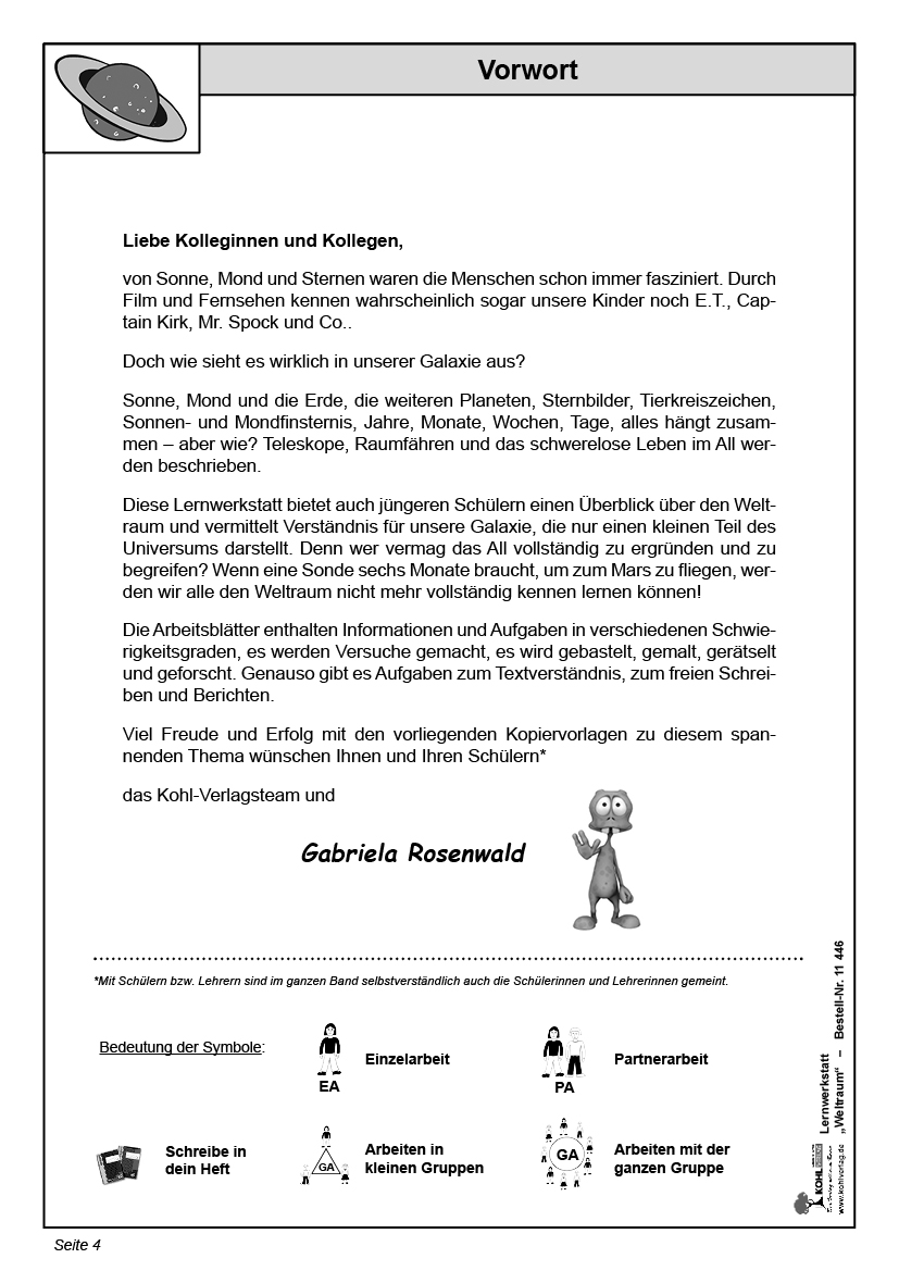 Lernwerkstatt Der Weltraum / Grundschule