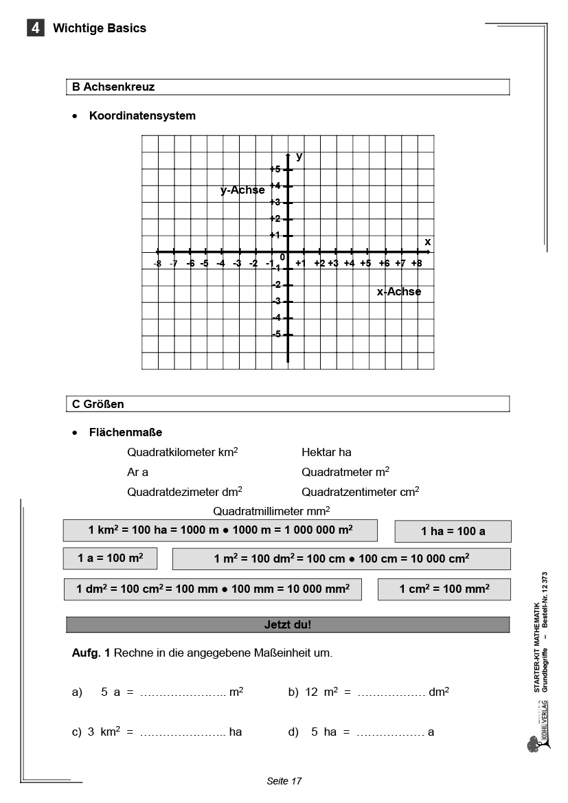 Starter-Kit Mathematik  -  Grundbegriffe