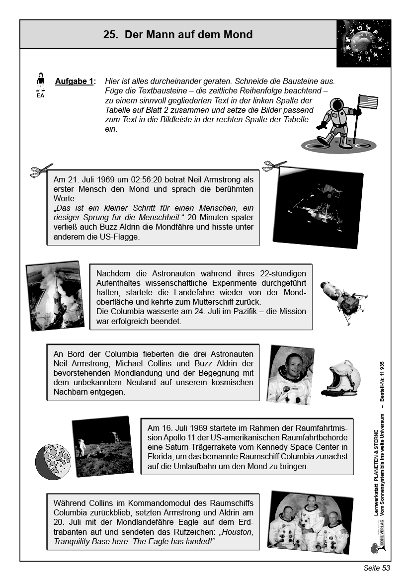 Lernwerkstatt Planeten & Sterne