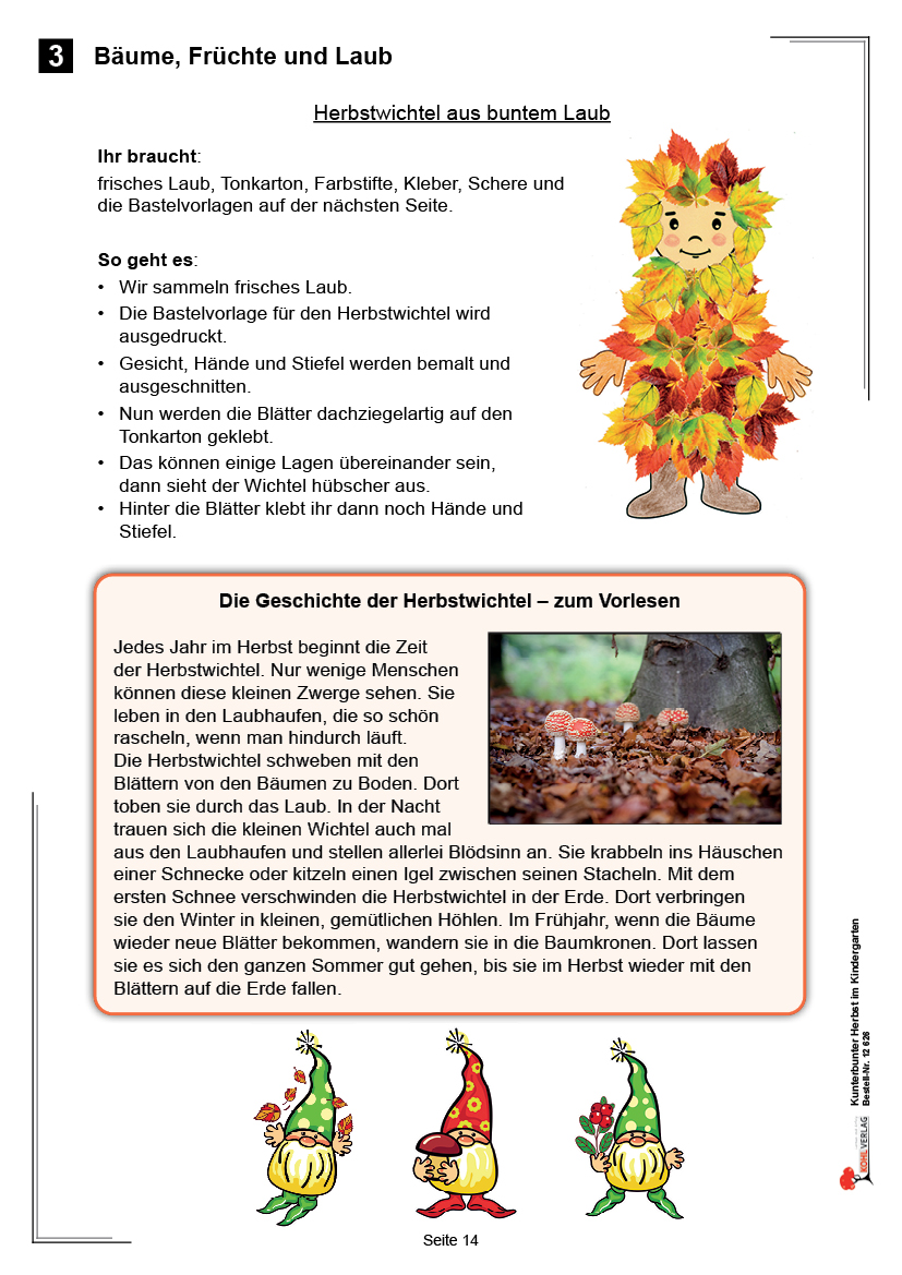 Kunterbunter Herbst im Kindergarten