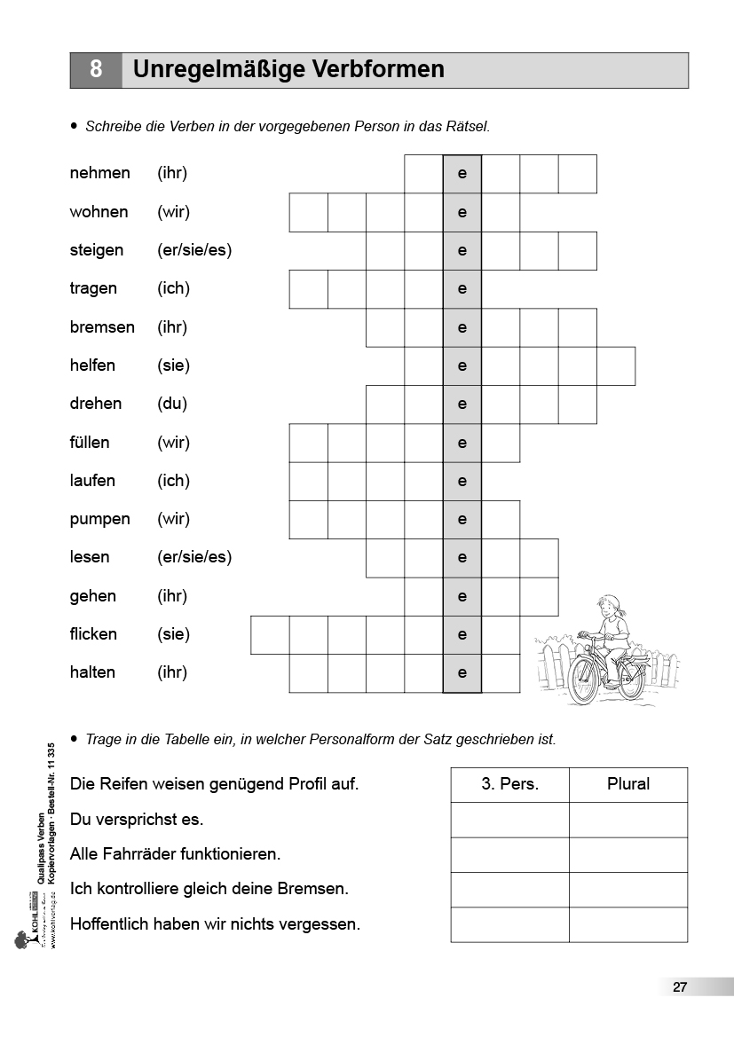 Qualipass Verben