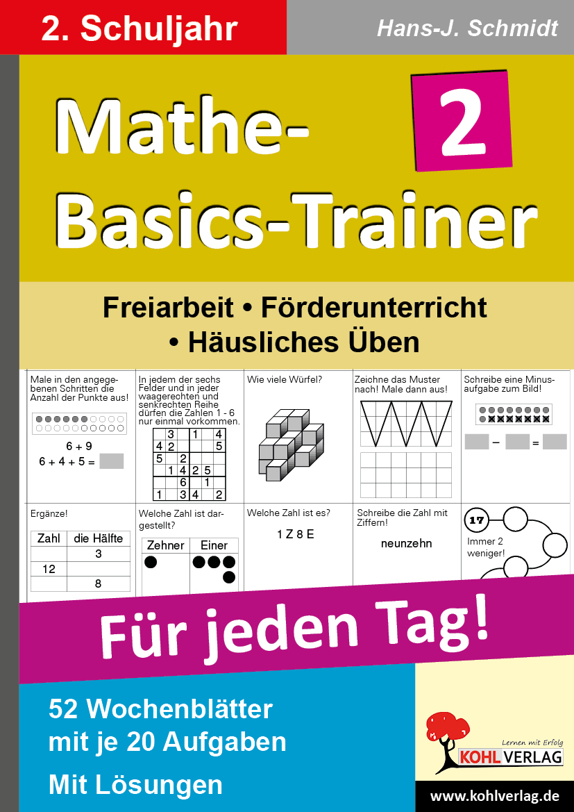 Mathe-Basics-Trainer / Klasse 2 - Grundlagentraining für jeden Tag im 2. Schuljahr