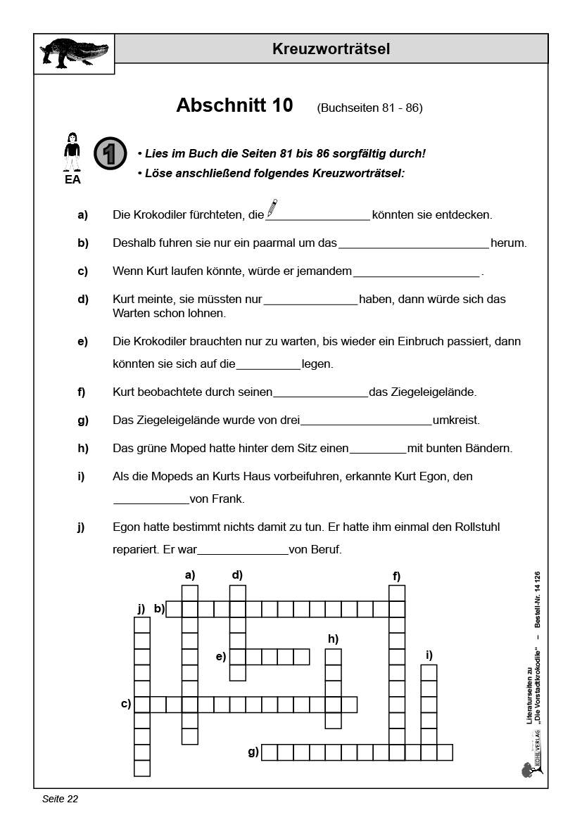 Die Vorstadtkrokodile - Literaturseiten