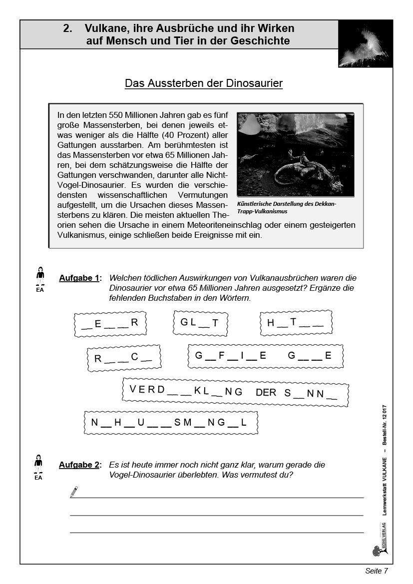 Lernwerkstatt Vulkane Lernwerkstatt Vulkane