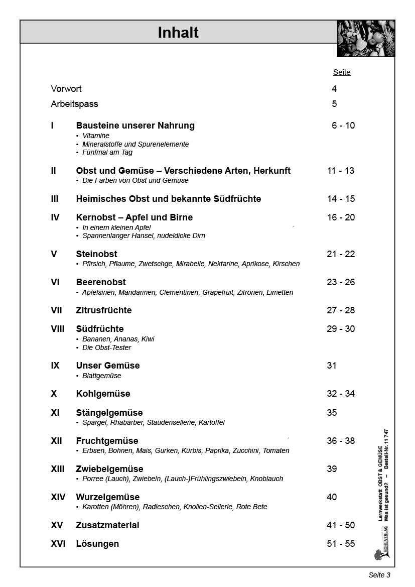 Lernwerkstatt Obst & Gemüse