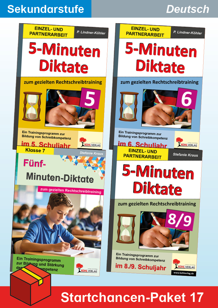 Startchancen-Paket 17 (Deutsch SEK): Fünf-Minuten-Diktate