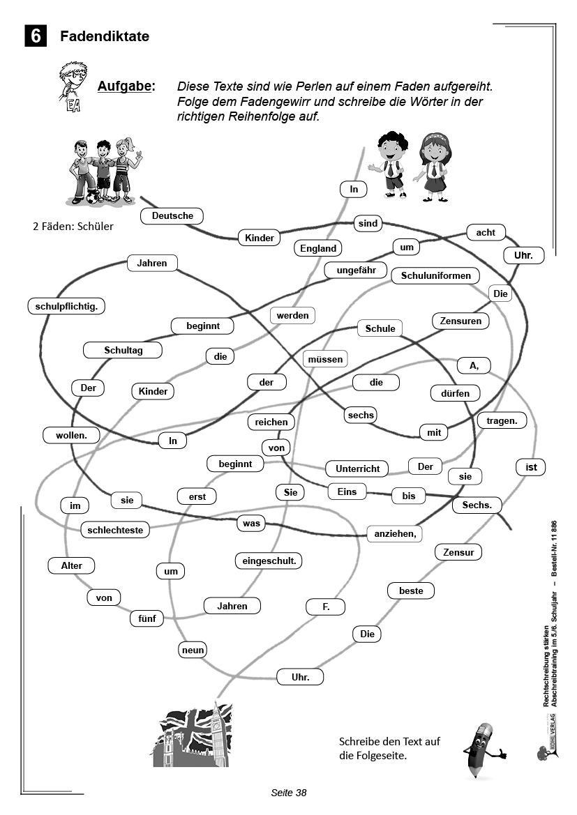 Rechtschreibung stärken - Abschreibtraining / Klasse 5-6