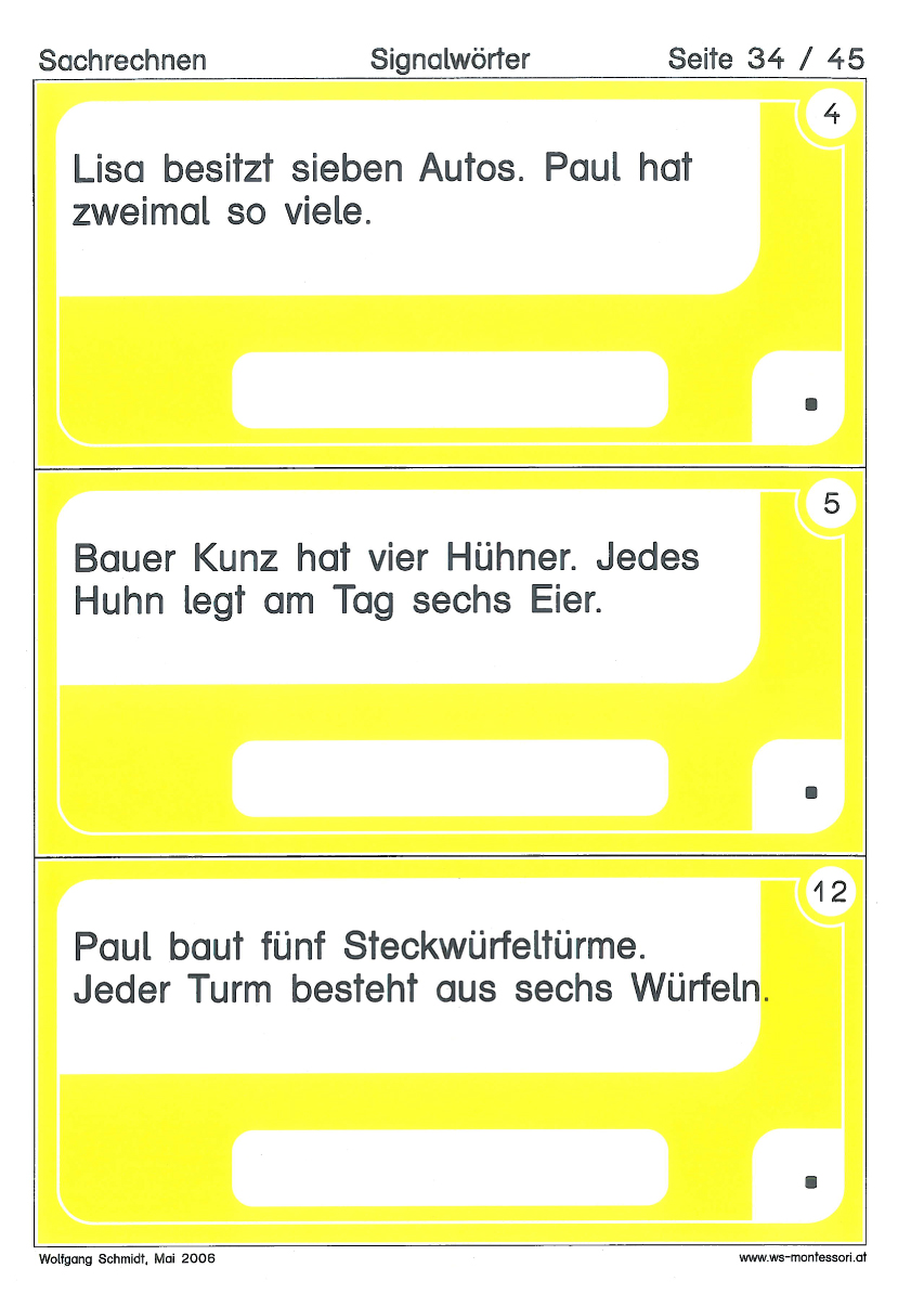 Sachrechnen in 7 Schritten Sachrechnen in 7 Schritten