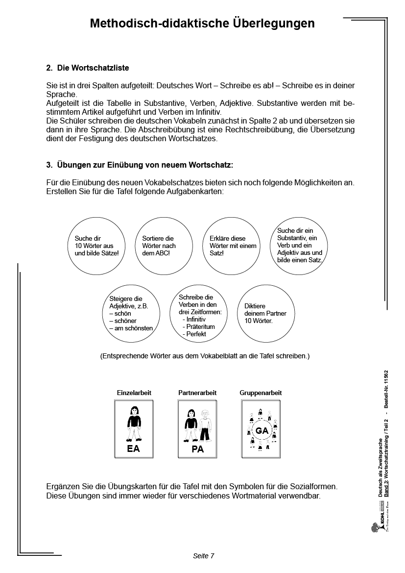 Deutsch als Zweitsprache in Vorbereitungsklassen III