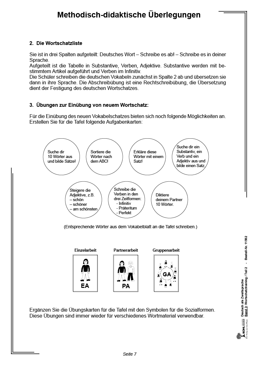 Deutsch als Zweitsprache in Vorbereitungsklassen III