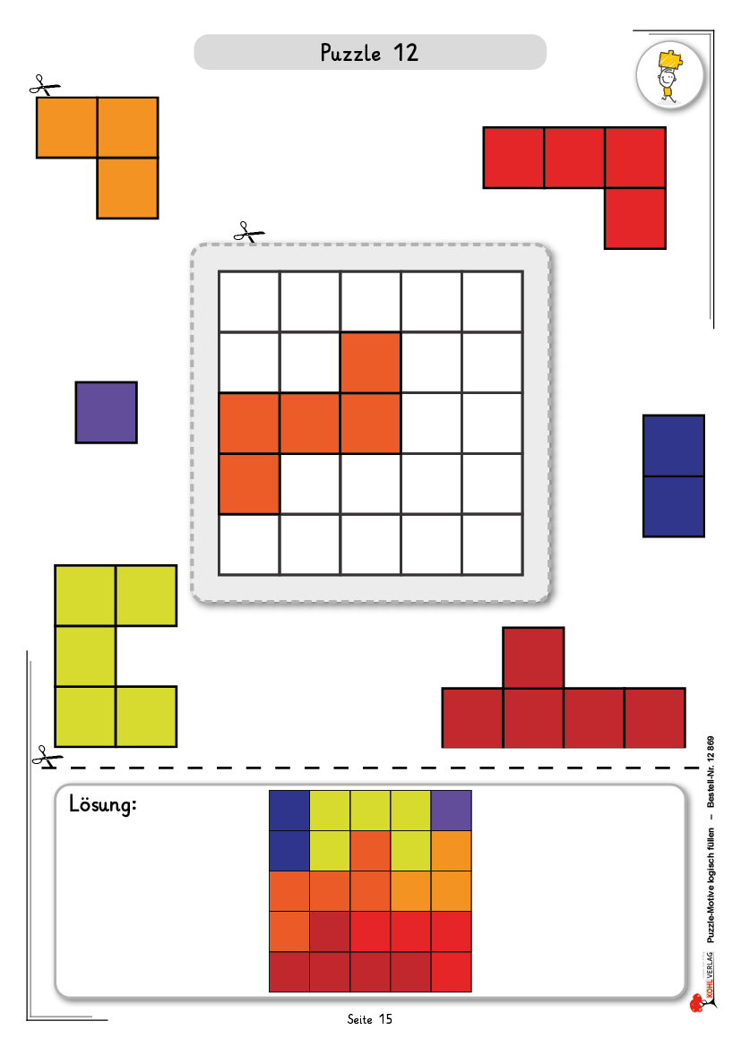 Puzzle-Motive logisch füllen