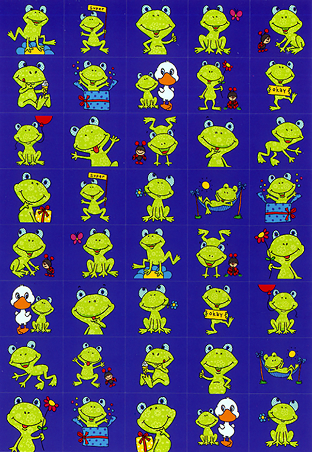Belohnungssticker Frösche Belohnungssticker Frösche