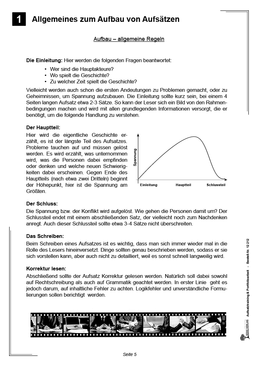 Aufsatztraining & Portfolioarbeit