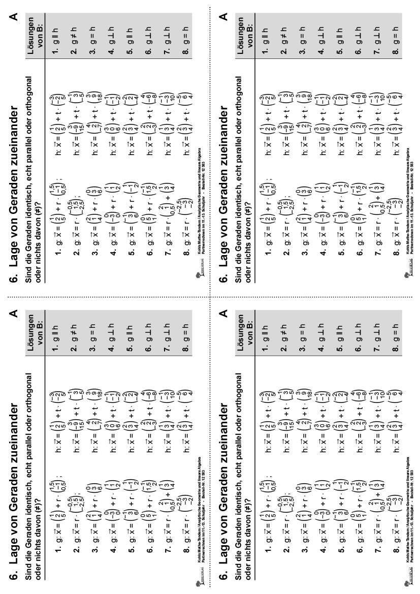 Kohls Mathe-Tandem / Analytische Geometrie