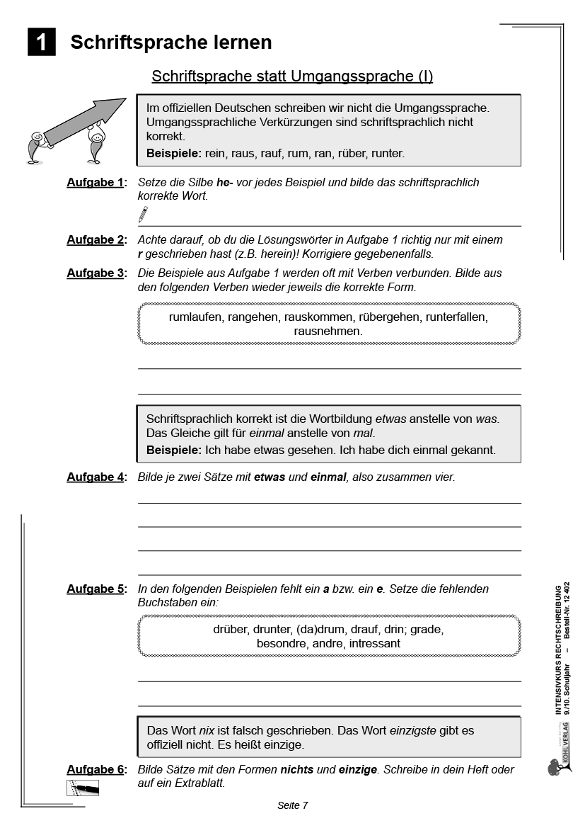 Intensivkurs Rechtschreibung / 9.-10. Schuljahr