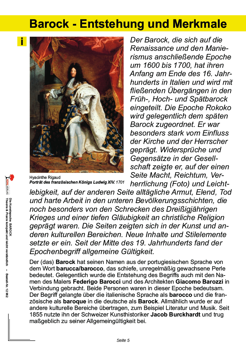 Die Kunstepoche BAROCK