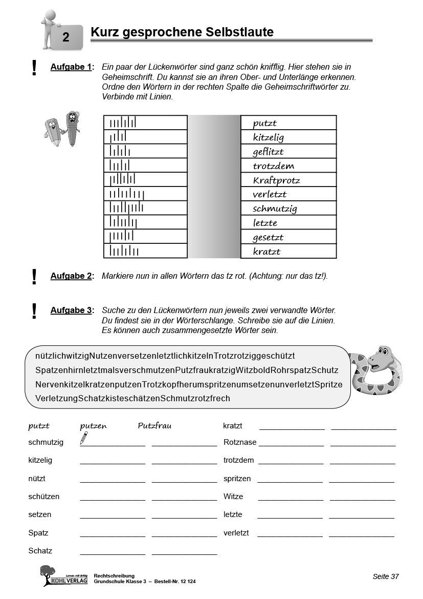 Rechtschreibung für die Grundschule / Klasse 3