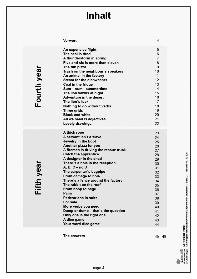 Der Vokabel-Trainer Englisch / Band 2