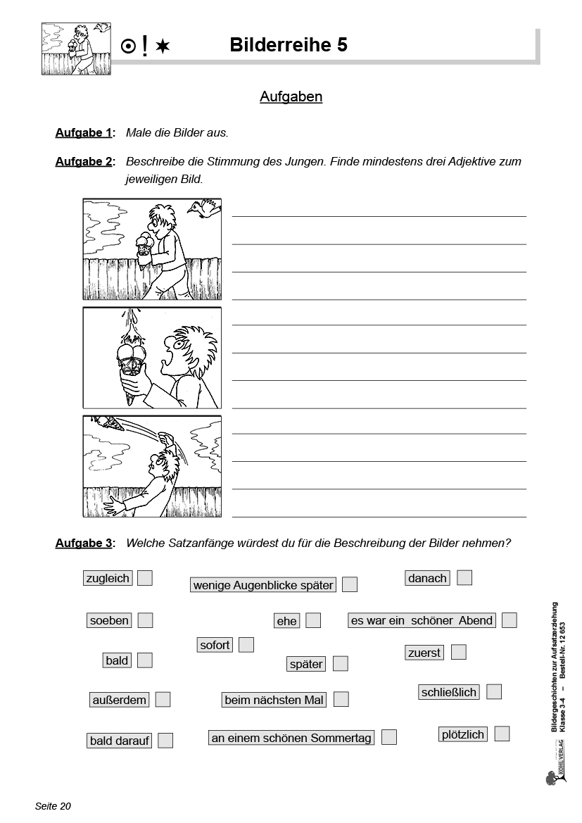 Bildergeschichten zur Aufsatzerziehung / Klasse 3-4