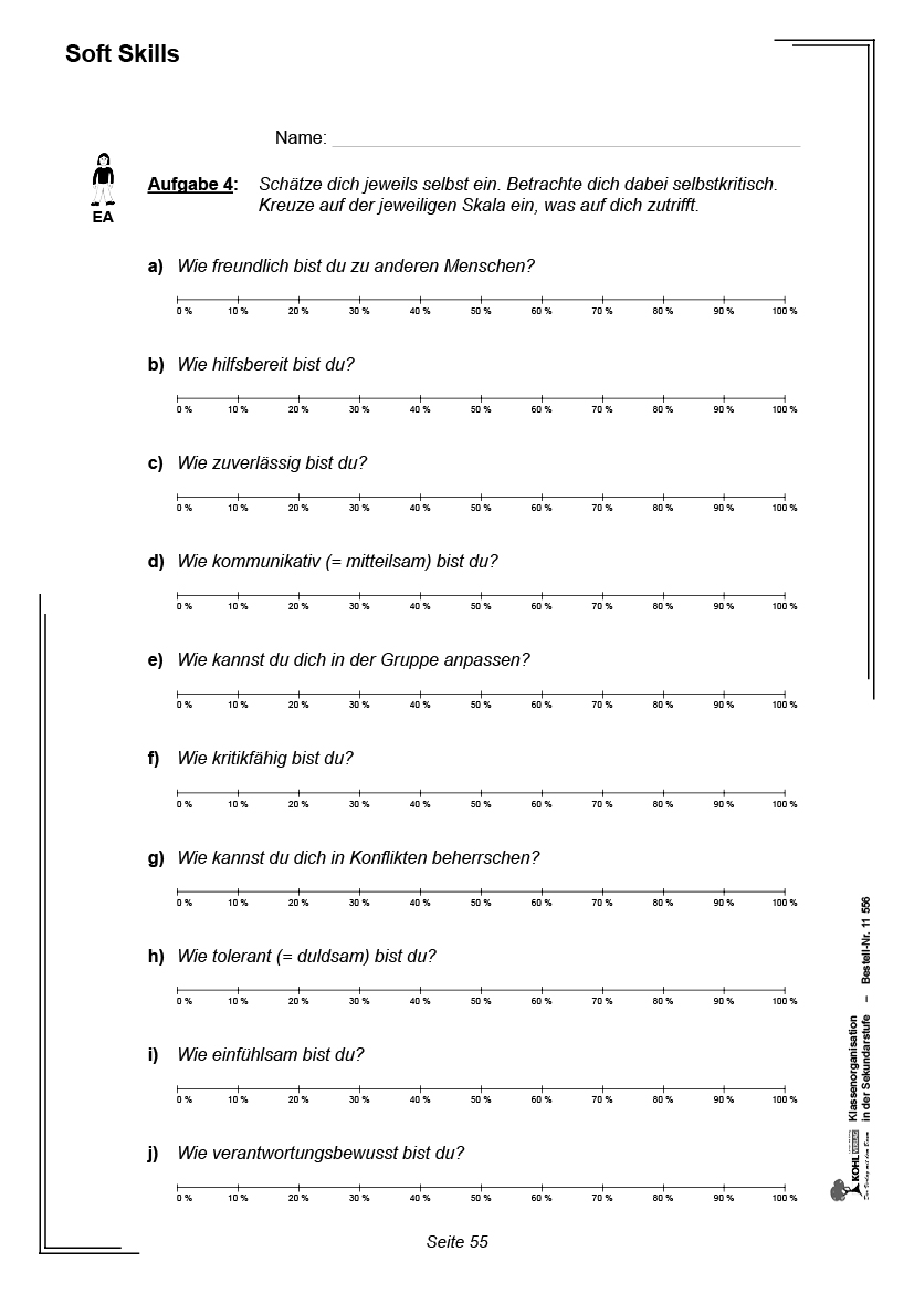 Klassenorganisation in der Sekundarstufe