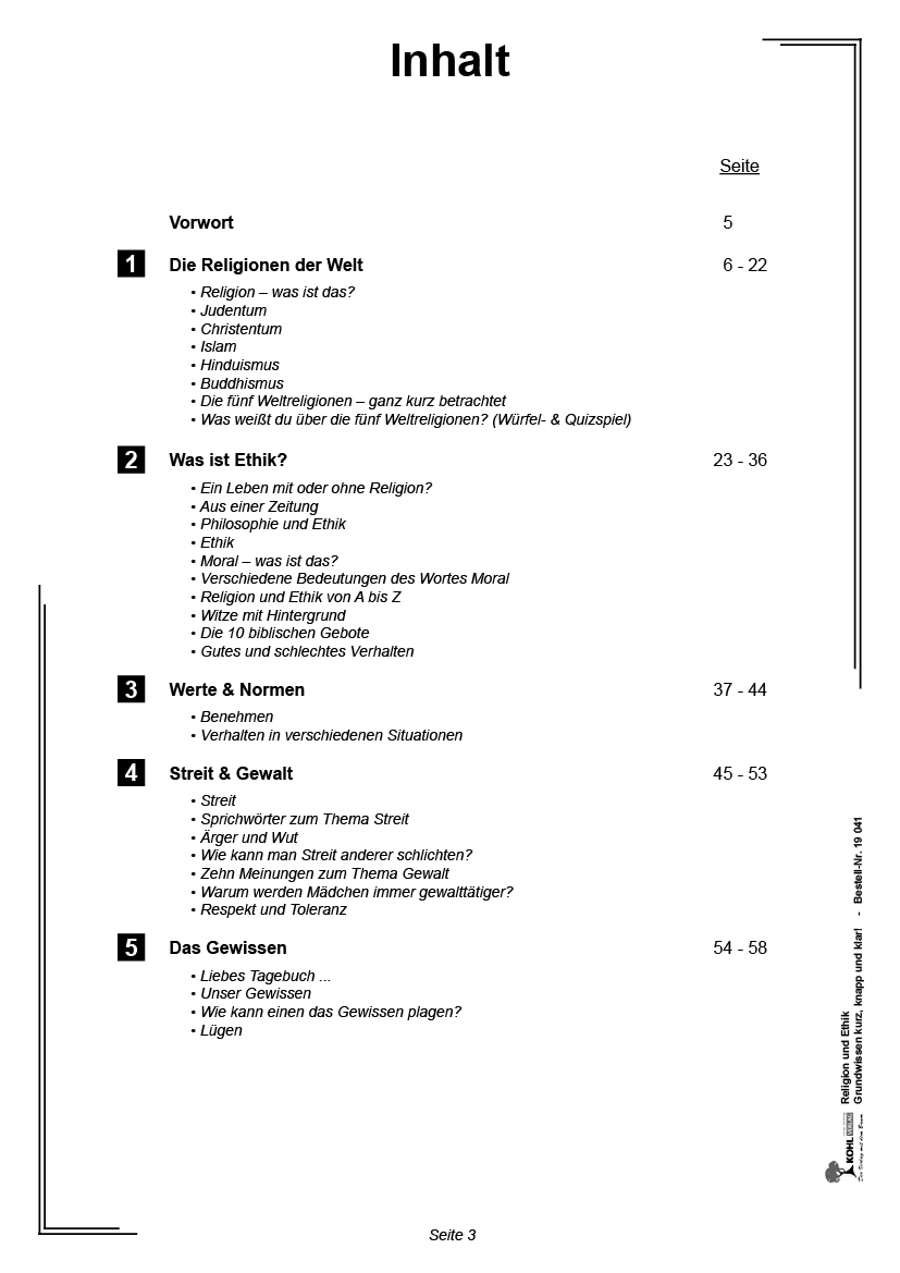 Religion und Ethik - Kurz, knapp & klar!