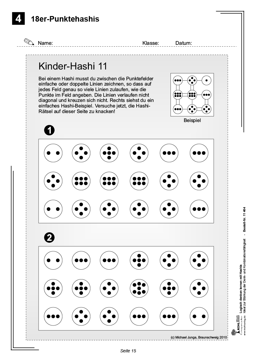 Logisch denken lernen mit Hashis