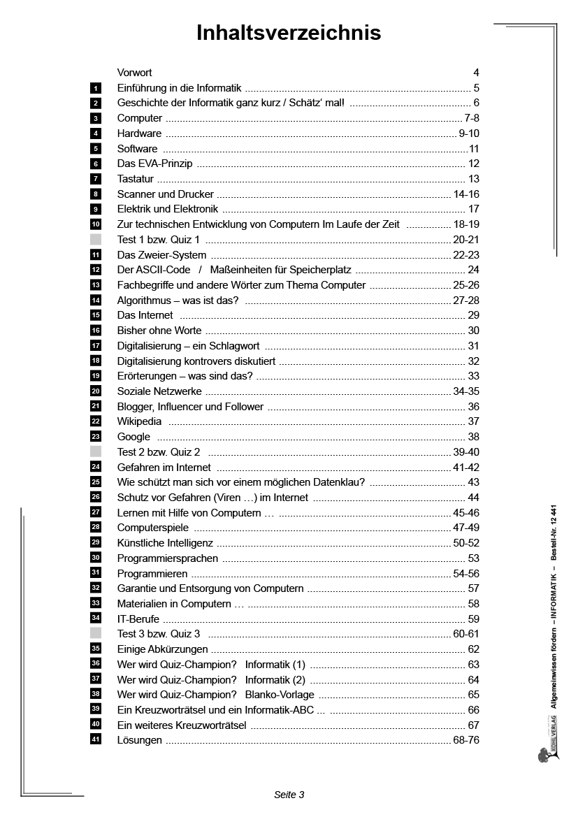 Allgemeinwissen fördern INFORMATIK