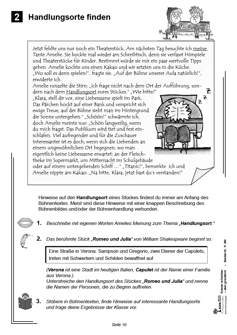 Szenen schreiben ... aber gründlich - Kopiervorlagen für den Deutschunterricht im 4.-6. Schuljahr