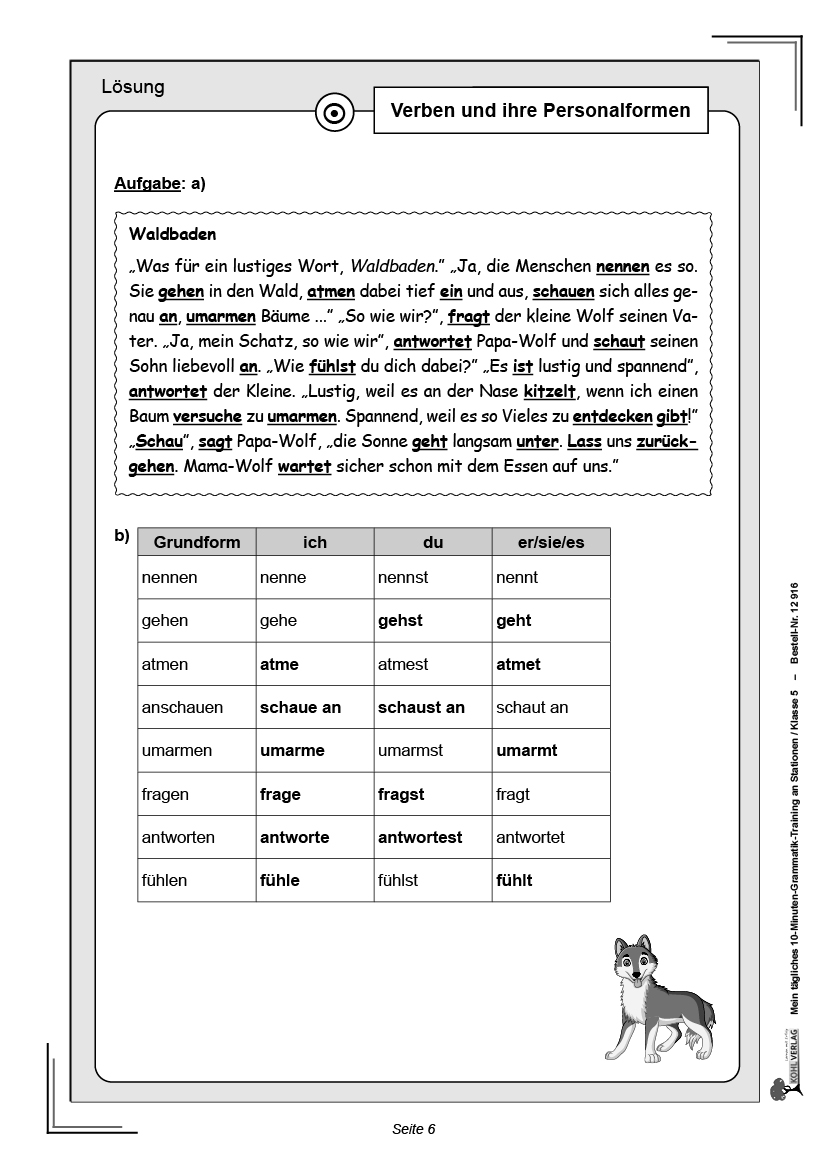 Mein tägliches 10-Minuten-Grammatik-Training an Stationen / Klasse 5