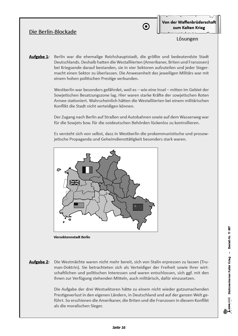 Stationenlernen Kalter Krieg