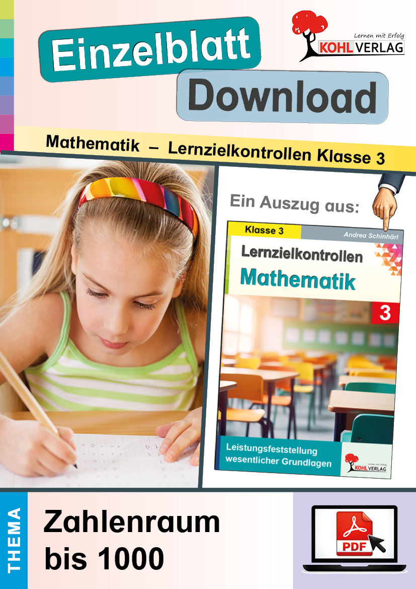 Lernzielkontrollen Mathematik Klasse 3 / Zahlenraum bis 1000
