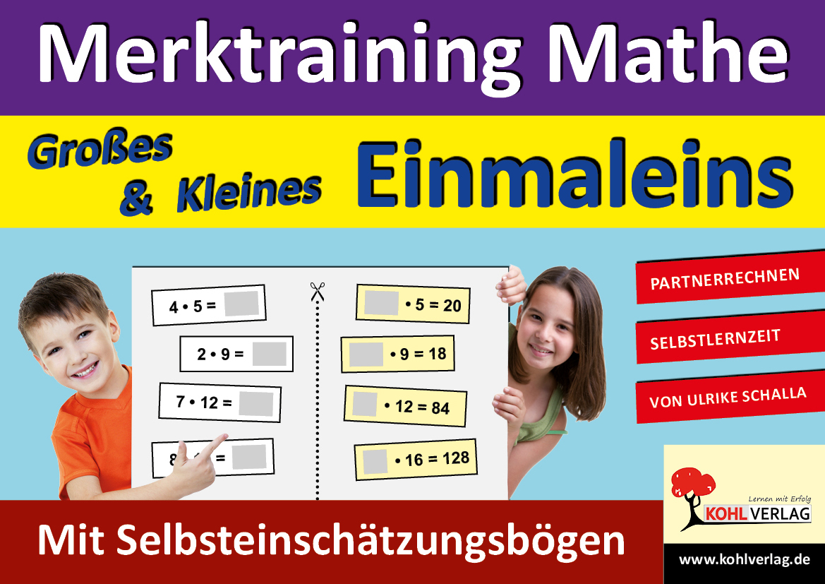 Merktraining Mathe - Großes & Kleines Einmaleins