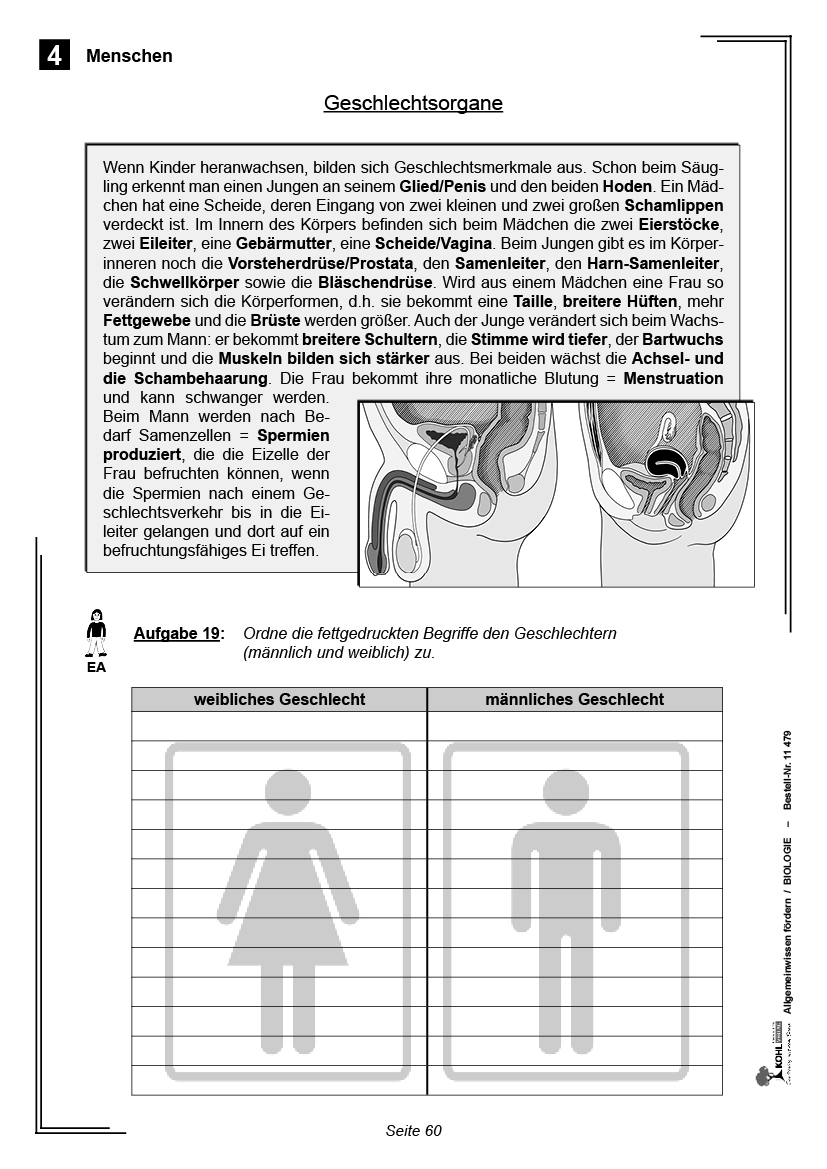 Allgemeinwissen fördern BIOLOGIE