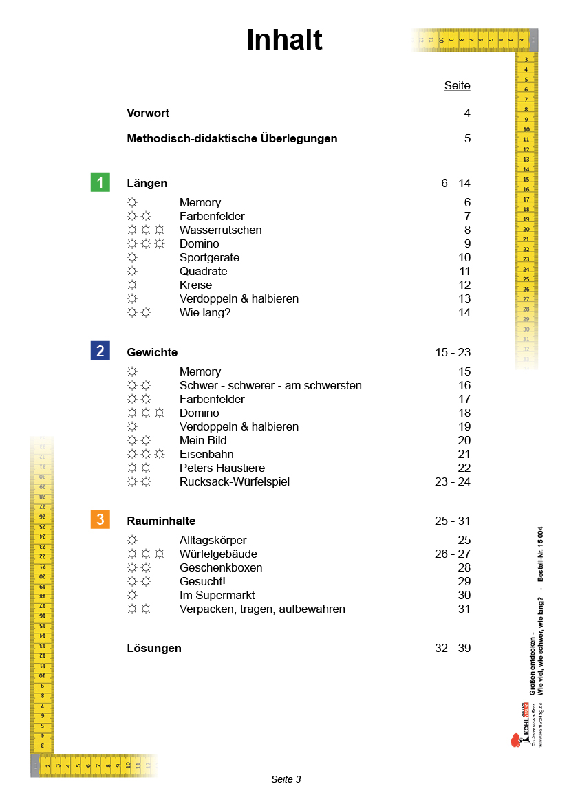 Größen entdecken