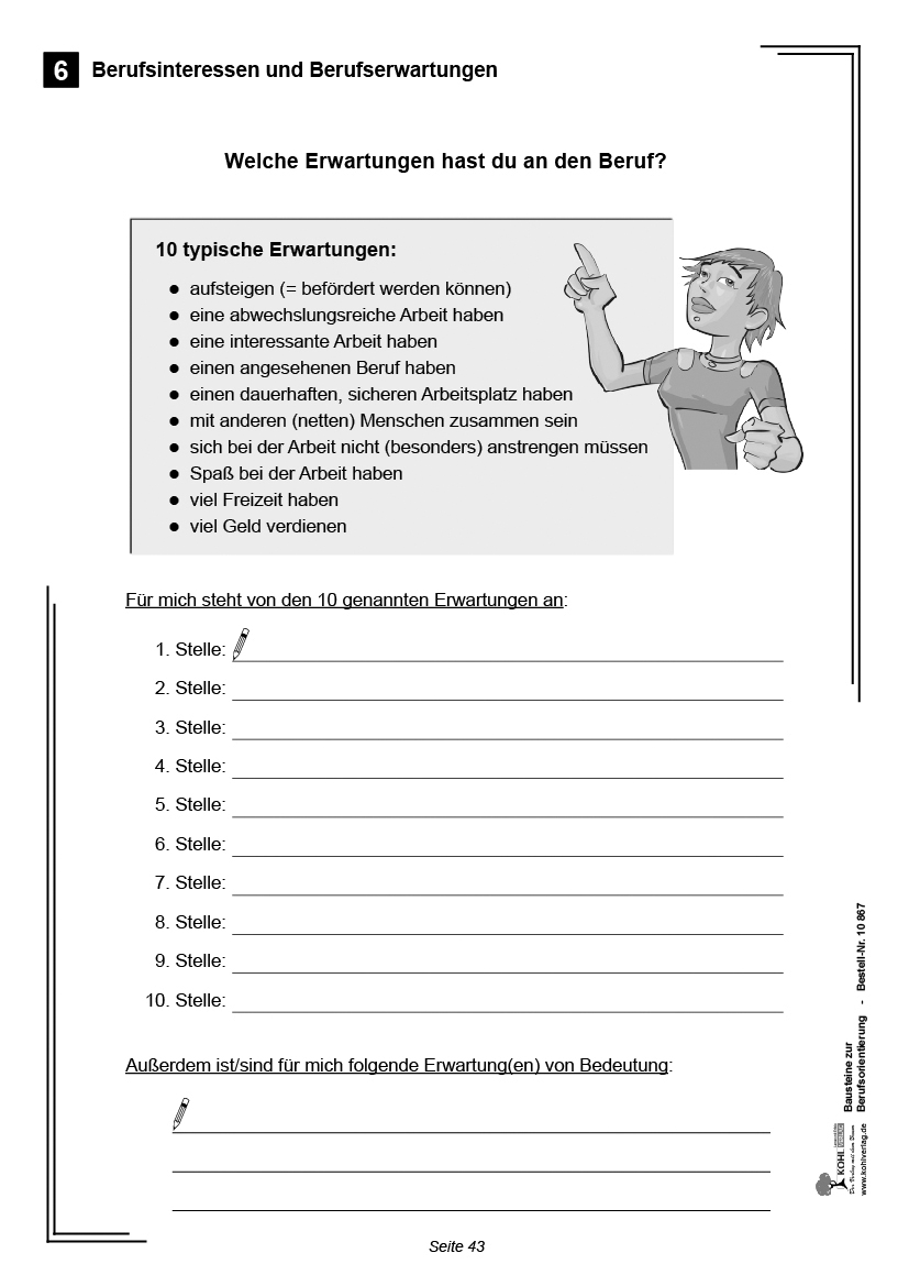 Bausteine zur Berufsorientierung