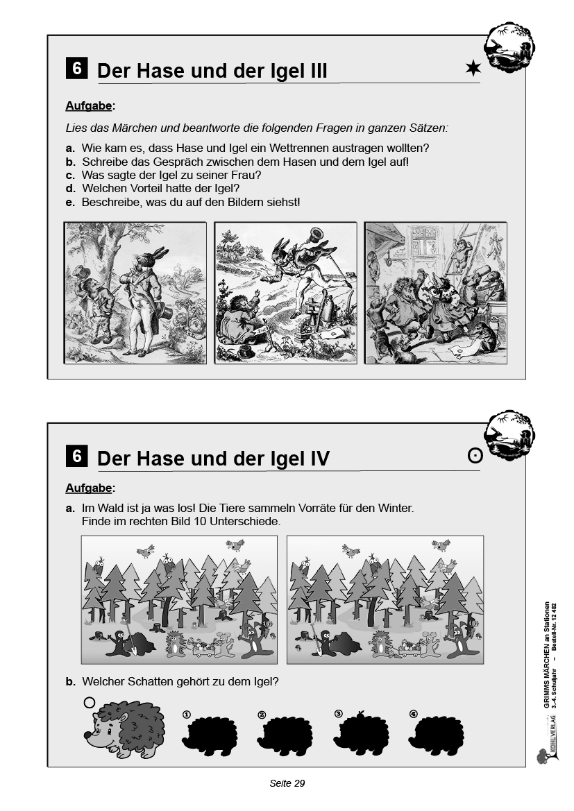 Grimms Märchen an Stationen / Klasse 3-4