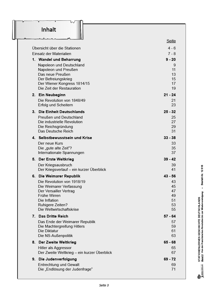 Stationenlernen Geschichte Deutschlands II Stationenlernen Geschichte Deutschlands II