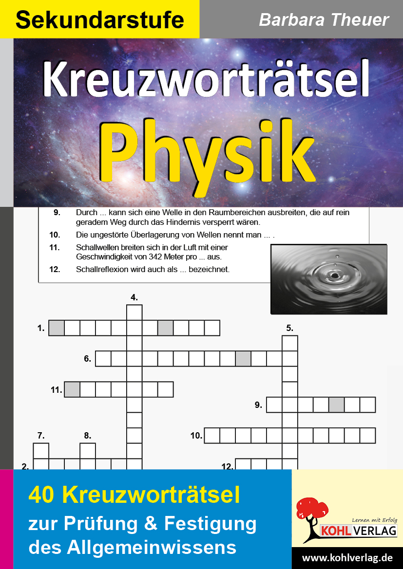 Kreuzworträtsel Physik Kreuzworträtsel Physik