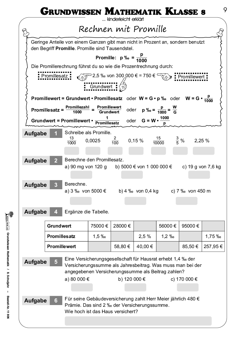 Grundwissen Mathematik / Klasse 8