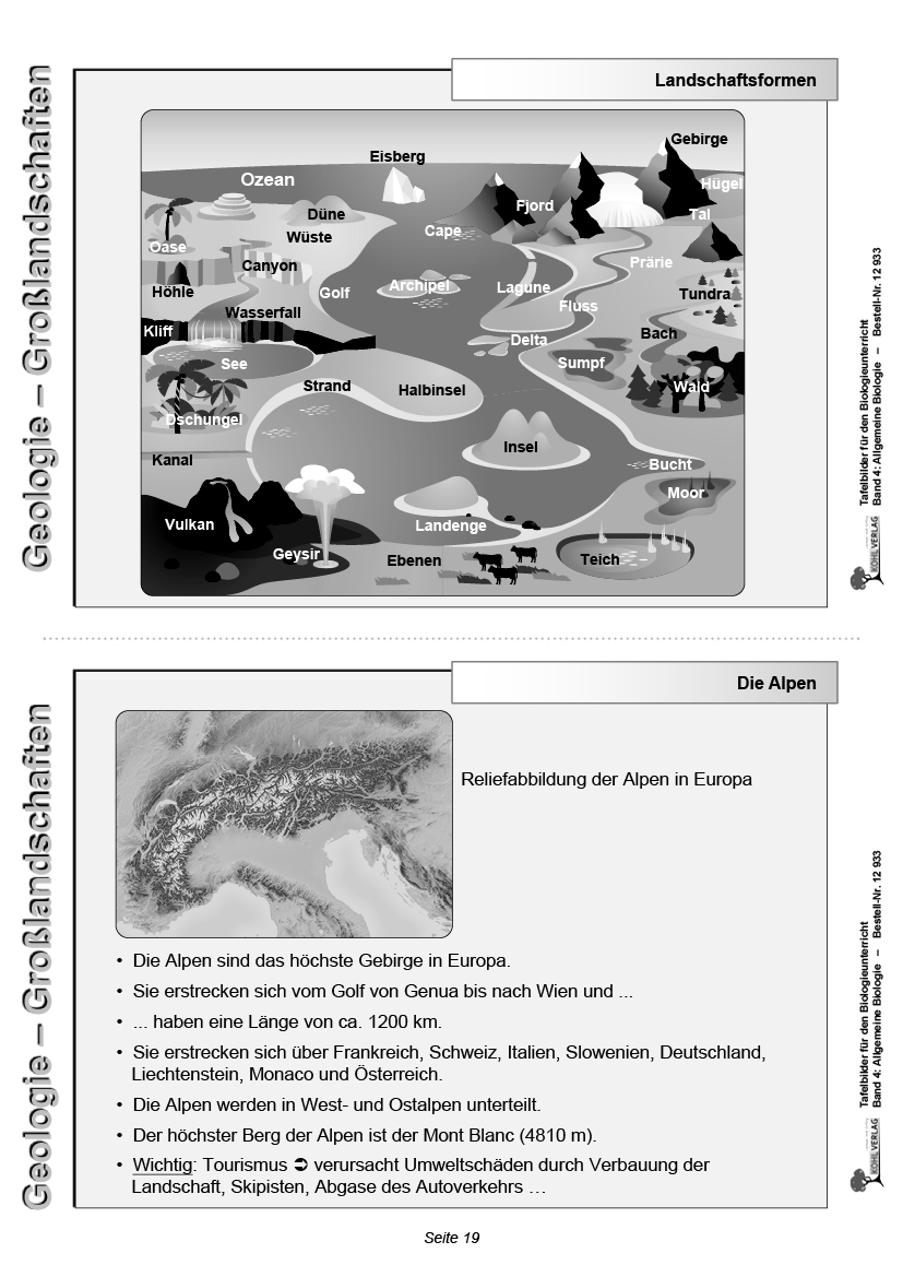 Tafelbilder Allgemeine Biologie